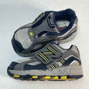 Gray and Navy Baby New Balance Sneaker/ Running Shoe | Size 6 1/2
